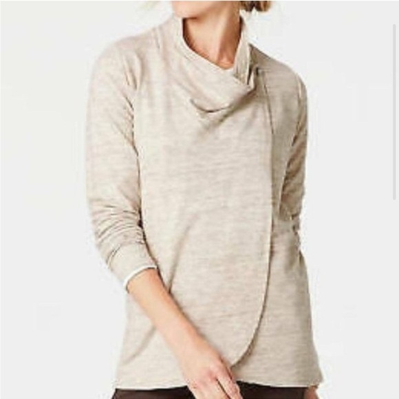 J Jill Pure Perfect Asymmetric Shale Knit Jacket Lightweight Size M - Picture 7 of 7